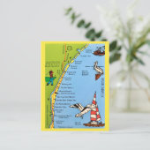 South Carolina Coast Postcard Briefkaart (Staand voorkant)