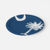 South Carolina Custom Paper Borden 7'' Papieren Bordje (Gekanteld)