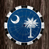 South Carolina Dartboard & Carolina Flag/board Dartbord
