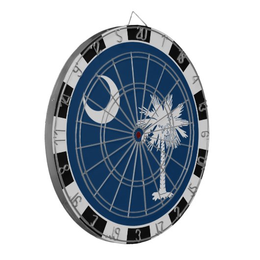 South Carolina Dartboard & Carolina Flag/board Dartbord (Voorkant Links)