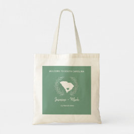 South Carolina Destination Wedding Welcome Tote Bag