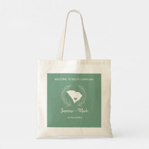 South Carolina Destination Wedding Welcome Tote Bag