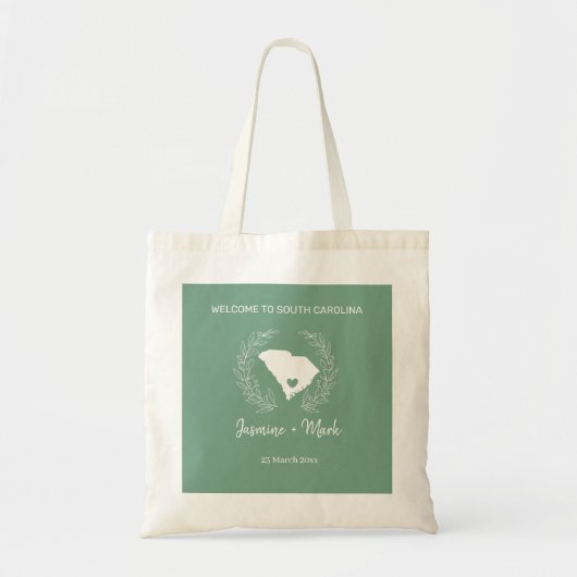 South Carolina Destination Wedding Welcome Tote Bag (Voorkant)