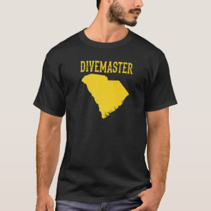 South Carolina Divemaster Duik Instructeur T-shirt