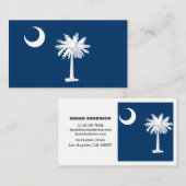 South Carolina Elegant Visitekaartje, Vlag/VS Visitekaartje (Voorkant / Achterkant)