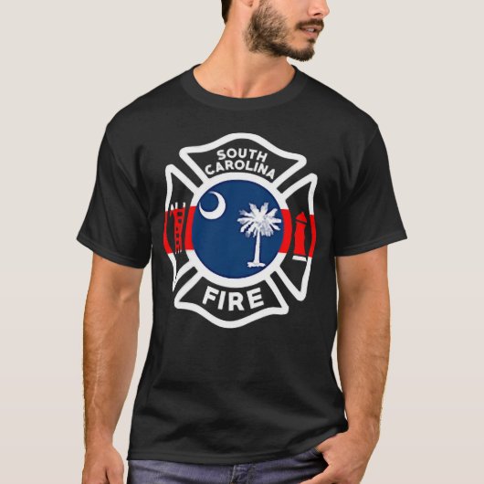 South Carolina Fire Department T-Shirt Firefighter (Voorkant)