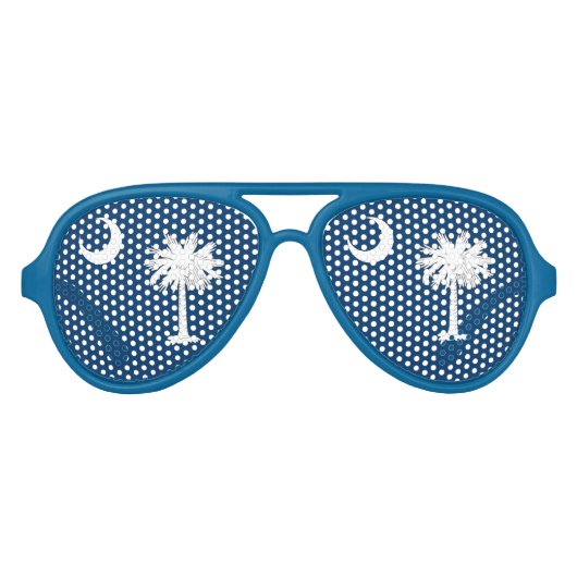 South Carolina Flag Aviator Zonnebril (Voorkant)