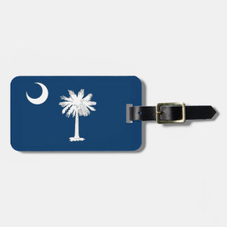 South Carolina Flag Bagagelabel