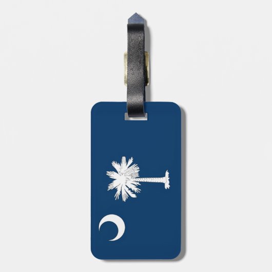 South Carolina Flag Bagagelabel (Achterkant verticaal)