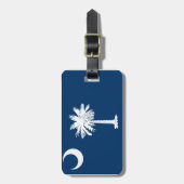 South Carolina Flag Bagagelabel (Voorkant verticaal)