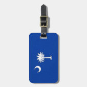 SOUTH CAROLINA FLAG BAGAGELABEL (Voorkant verticaal)