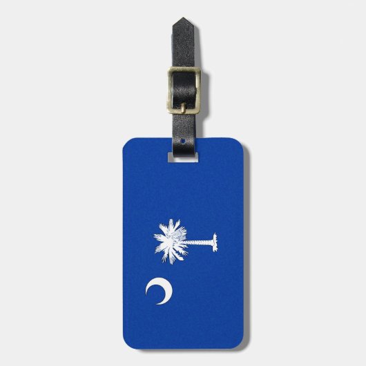 SOUTH CAROLINA FLAG BAGAGELABEL (Voorkant verticaal)