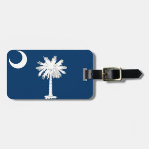 South Carolina Flag Bagagelabel