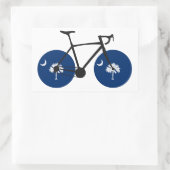 South Carolina Flag Bicycle Rechthoekige Sticker (Tas)