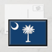 South Carolina Flag Briefkaart (Voorkant / Achterkant)