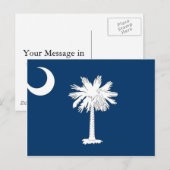 South Carolina Flag Briefkaart (Voorkant / Achterkant)