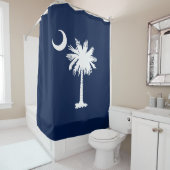 South Carolina Flag Douchegordijn (In situ)