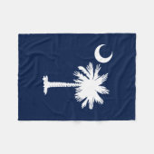 South Carolina Flag Fleece Deken (Voorkant (Horizontaal))