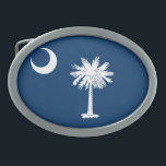 South Carolina Flag Gesp<br><div class="desc">Buckle South Carolina Flag Oval Belt</div>