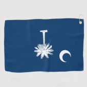 South Carolina Flag Golfhanddoek (Horizontaal)