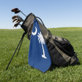South Carolina Flag Golfhanddoek (Groen)