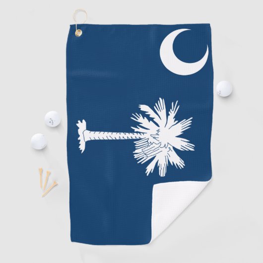 South Carolina Flag Golfhanddoek (Insitu)