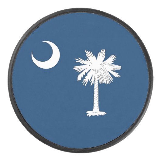 South Carolina Flag Hockey Puck (Voorkant)