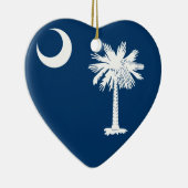 South Carolina Flag Keramisch Ornament (Rechts)