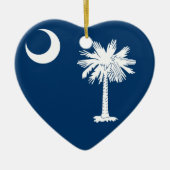 South Carolina Flag Keramisch Ornament (Voorkant)