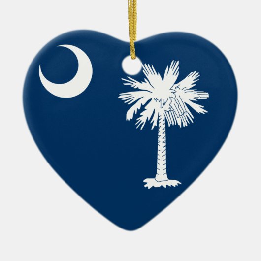 South Carolina Flag Keramisch Ornament (Voorkant)