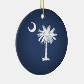South Carolina Flag Keramisch Ornament (Rechts)