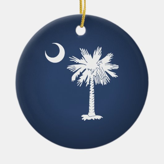 South Carolina Flag Keramisch Ornament (Voorkant)
