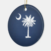 South Carolina Flag Keramisch Ornament (Links)