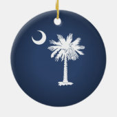 South Carolina Flag Keramisch Ornament (Achterkant)