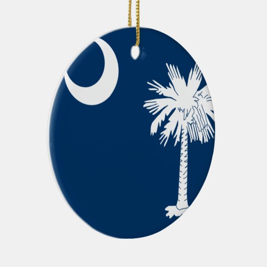South Carolina Flag Keramisch Ornament (Rechts)