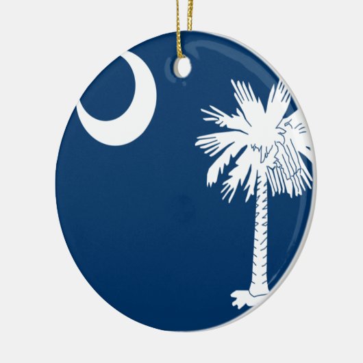 South Carolina Flag Keramisch Ornament (Links)