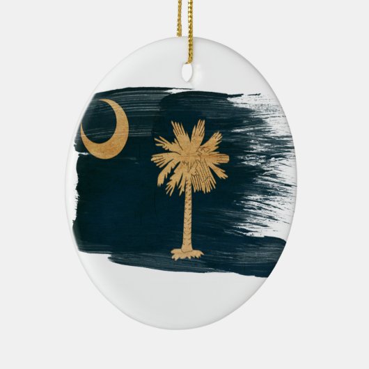South Carolina Flag Keramisch Ornament (Rechts)