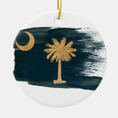 South Carolina Flag Keramisch Ornament (Voorkant)