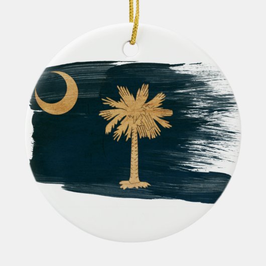 South Carolina Flag Keramisch Ornament (Voorkant)