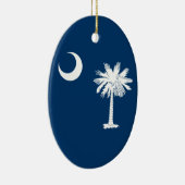 South Carolina Flag Keramisch Ornament (Rechts)