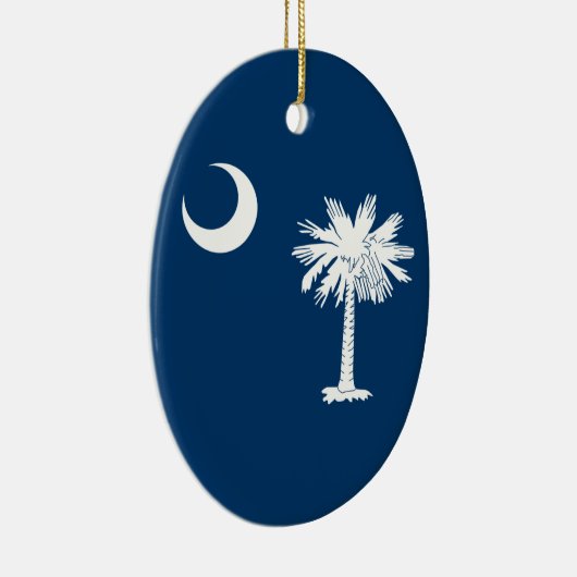 South Carolina Flag Keramisch Ornament (Rechts)