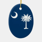 South Carolina Flag Keramisch Ornament (Voorkant)