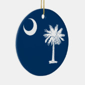 South Carolina Flag Keramisch Ornament (Rechts)