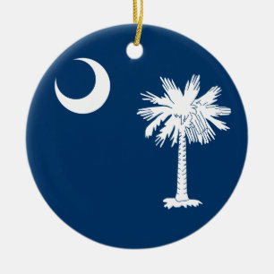 South Carolina Flag Keramisch Ornament