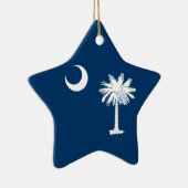 South Carolina Flag Keramisch Ornament (Rechts)