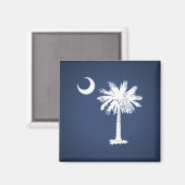 South Carolina Flag Magneet (Voorkant / Achterkant)