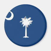 SOUTH CAROLINA FLAG MAGNEET (Voorkant)