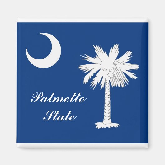 South Carolina Flag Magnet (Voorkant)