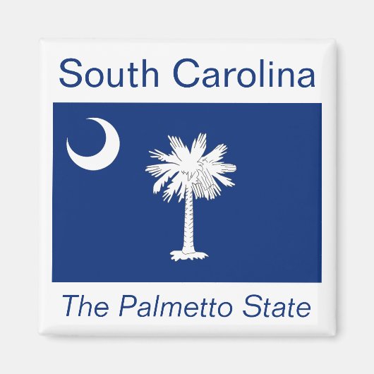 South Carolina Flag Magnet (Voorkant)