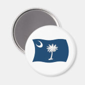 South Carolina Flag Magnet (Voorkant / Achterkant)